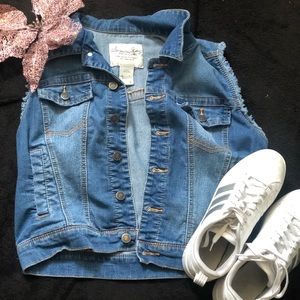 Blue jean vest
